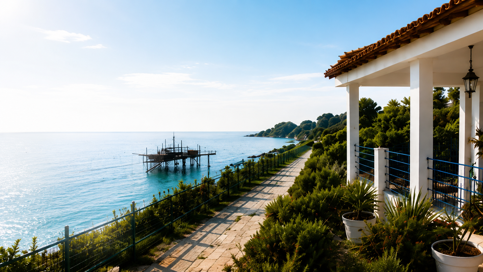 Costa dei Trabocchi vista dalla terrazza Il Mio Paradiso